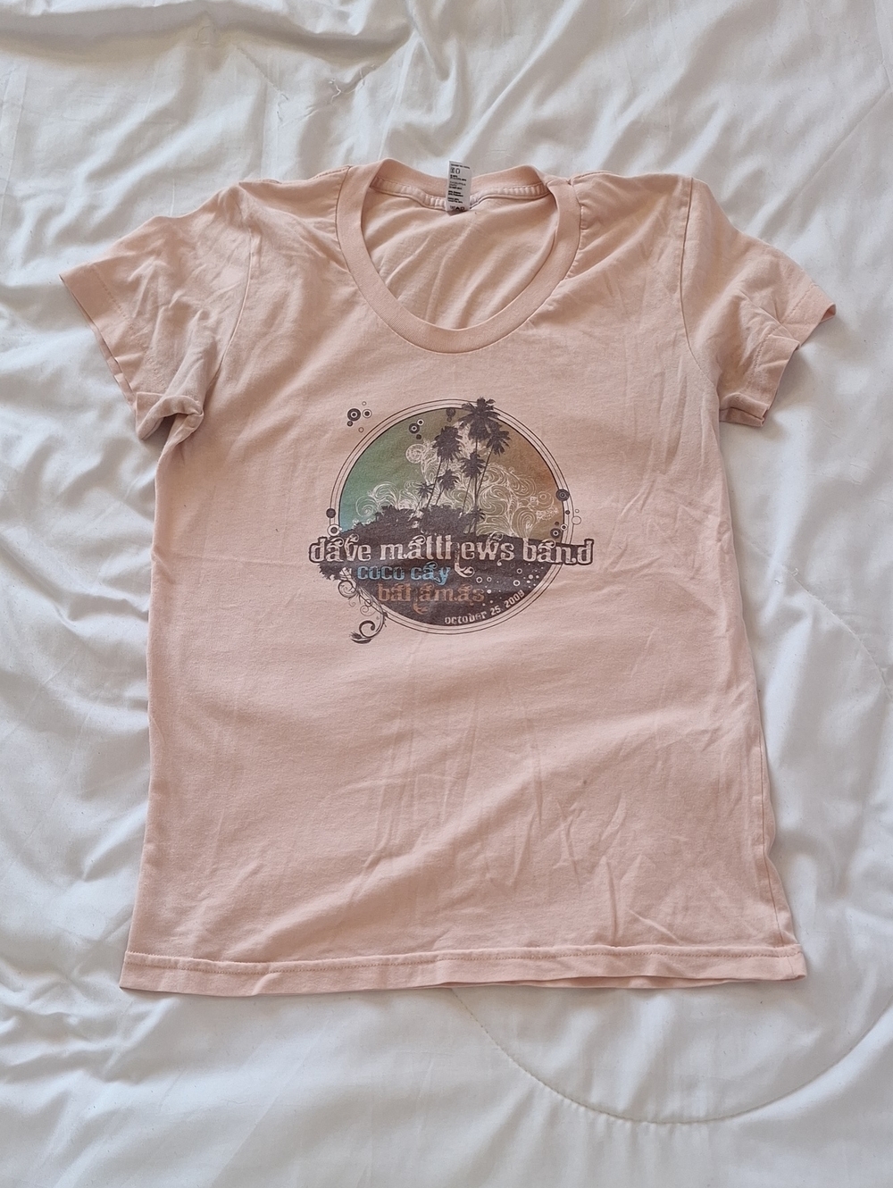 Dave Matthews Band Graphic Tee in Light Peach